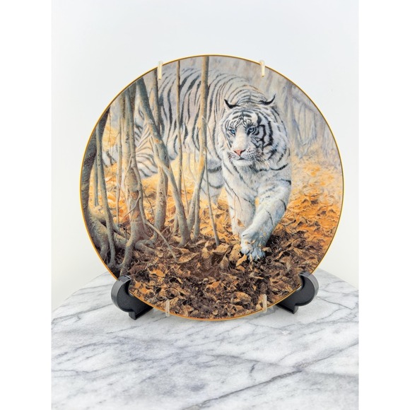 Other - 1993 White Tiger Collector Plate Softly, Softly John Seerey-Lester W.S. George